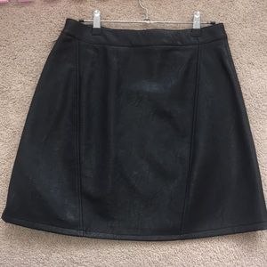 Zara faux leather skirt